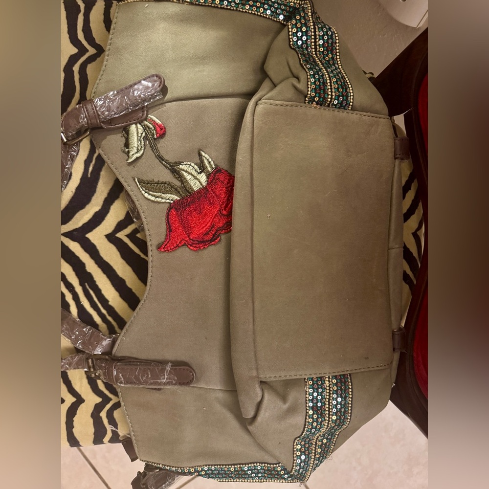 Desigual Blue and Brown Interior Bag